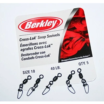 Image of Berkley McMahon Cross Lok Snaps/Swivels Size10 40lb