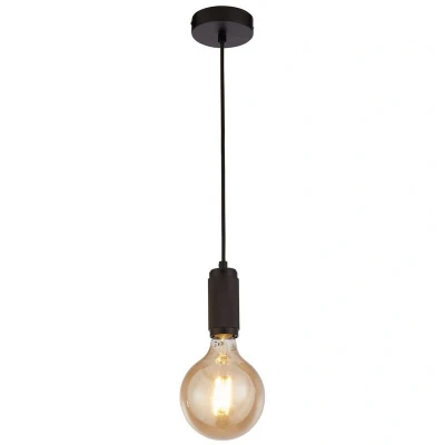 Image of Searchlight Lighting Suspension Cable Knurled Black Braided