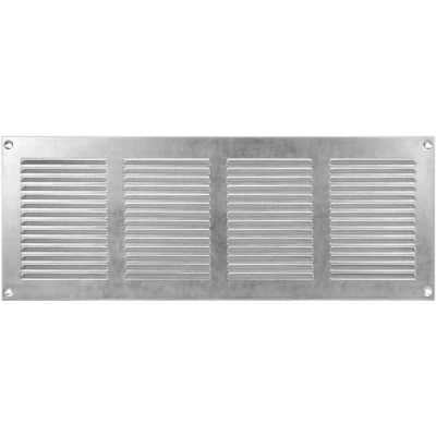 Image of 16&quot; x 6&quot; Inch / 400 150 mm Galvanized Air Vent Cover Quality Steel Return Grilles for Ceiling and Sidewall HVAC with Insect Protection Screen (15.74&#039;&#039;x5.90&#039;&#039; Inch, Galvanized)