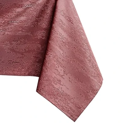 Image of AmeliaHome Tablecloths 140 x 180 cm Lotus Effect Water Repellent Snakeskin Pattern Vesta Dusky Pink
