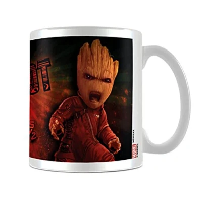 Image of Pyramid International AFMG24605 Guardians of the Galaxy 2 (Angry Groot) Official Boxed Ceramic Coffee/Tea Mug, Paper, Multi Colour, 11 x 1.3 cm