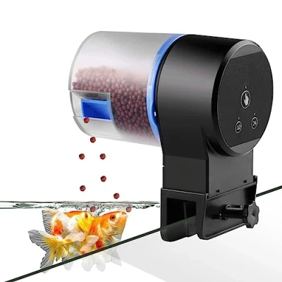 Image of Automatic Fish Feeder, Auto Feeder for Aquarium, Food Dispenser, Moisture Proof Electric Aquarium Tank Dispenser and Vacation,