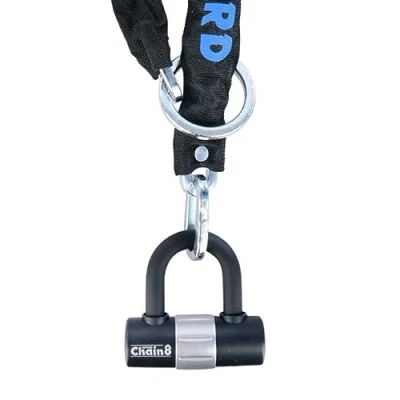 Image of Oxford Chain8 Sold Secure Pedal Cycle Silver Chain Lock With Padlock