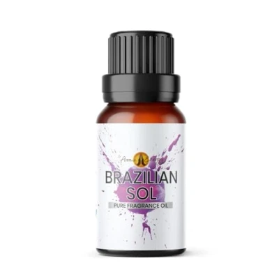 Image of Brazilian Sol Inspired Fragrance Oil 100ml Diffuser for Home, Burner, Soap &amp; Candle Making, Perfume Scents, Wax Melts, Car, Scented Aromatherapy Gift Made in UK