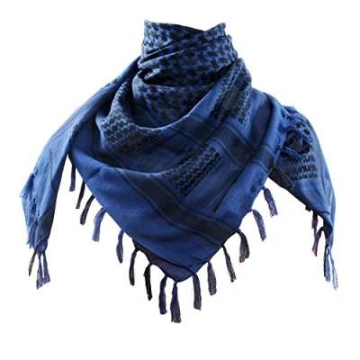 Image of Micoop Premium Military Shemagh Tactical Desert Scarf Wrap (Dark Blue)
