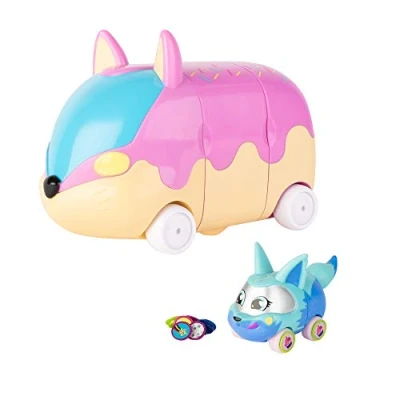 Image of Ritzy Rollerz Cute Collectable Animal Girl&#039;s Toy Cars with Surprise Charms, Sprinklez on Wheelz Donut Shop Playset Dani, Girls for 4 5 6 7 8 Year Old