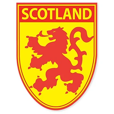 Image of Scotland Scottish Decal Car Sticker Saltire Thistle (Lion Rampant Shield)