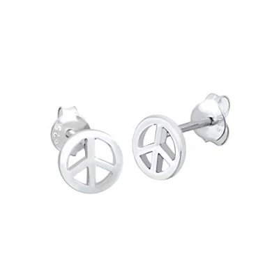 Image of Elli Women&#039;s 925 Sterling Silver Xilion Cut Stud Earrings