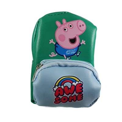 Image of Peppa Pig Or George Mini Micro Backpack Coin Purse (Green)