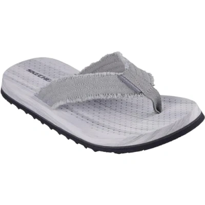 Image of Skechers Men&#039;s Tantric Sandals, Gray Canvas, 12 UK