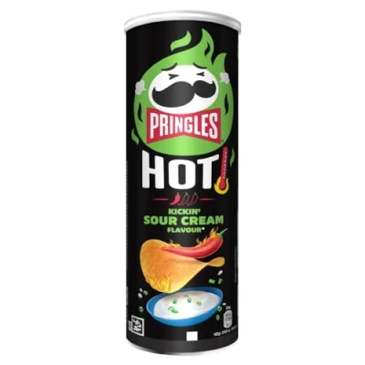 Image of Pringles Hot Kickin Sour Cream Flavour, 160g