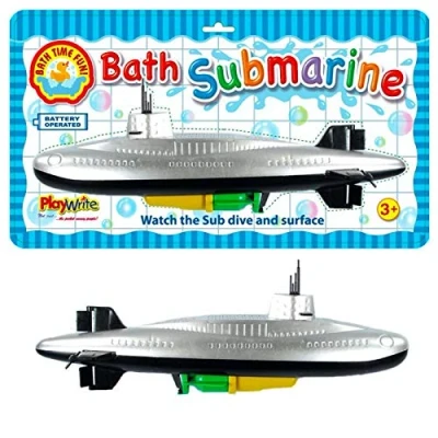 Image of Playwrite Children&#039;s Bath Time Fun Scuba Battery Operated Water Submarine Boat Toddler Toys