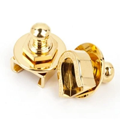 Image of Fender 002 2043 049 Strap Locks for Electric Guitar, Gold