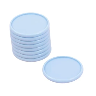 Image of Craftelier Plastic Disc Rings L for Binding Planners, Agendas or Albums Ideal Scrapbooking and other Crafts Pack of 9 pcs 45 mm Diameter Colour Baby Blue