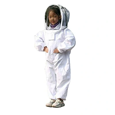 Image of RXYNLL Children&#039;s Bee proof Clothing Beekeeping Clothes Jumpsuit For Child, Farm Visitor Protect Suit With Cap