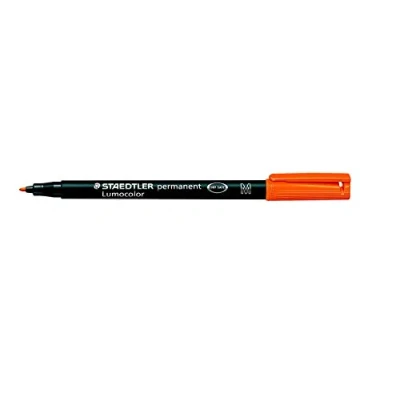 Image of STAEDTLER LUMOCOLOR OHP PEN MEDIUM ORANGE PERMANENT MARKER DVD CD GLASS PLASTIC