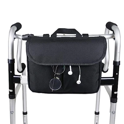 Image of WPJQJWD Wheelchair Storage Bag, Armrest Side Bag Tote Accessories For Users Handicapped