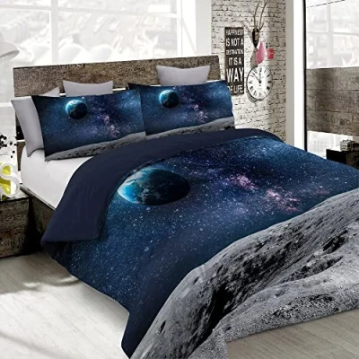Image of Italian Bed Linen MB HOME ITALY, Goodnight Duvet Cover Set, Earth, Single