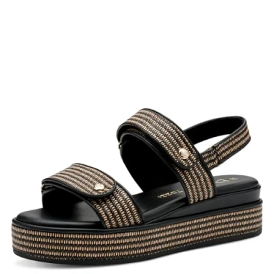 Image of Marco Tozzi Platform sandals, Women&#039;s, Size: 5, Black shoes