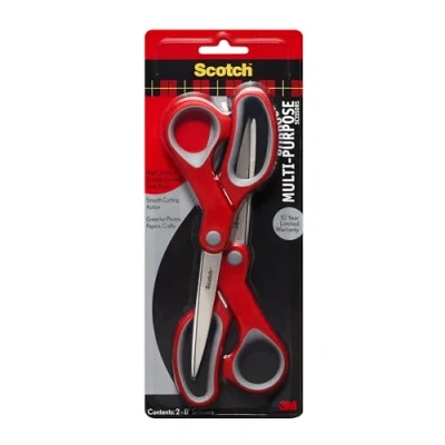 Image of Scotch Multi Purpose Scissor, 8 in, 2 Pack
