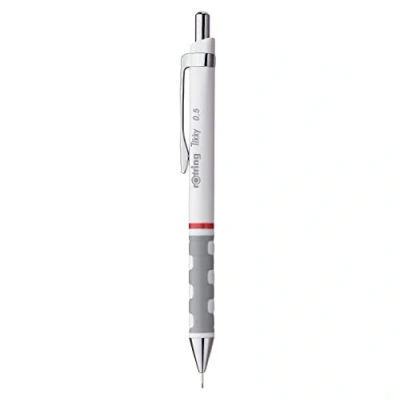 Image of Rotring Tikky Mechanical Pencil HB 0.50mm White Barrel