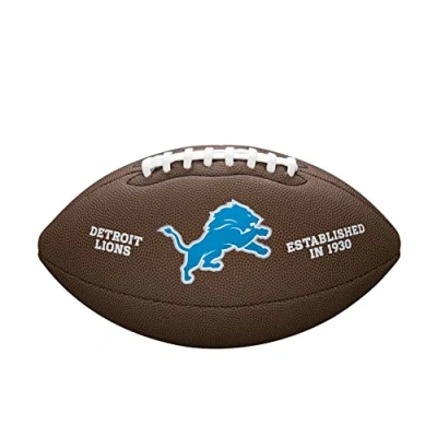 Image of Wilson American Football NFL TEAM LOGO, Official Size, Blended Leather, Brown