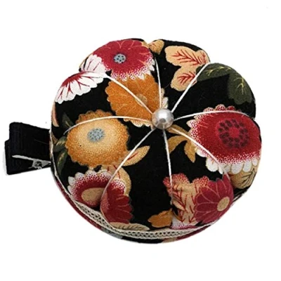 Image of Bongles Pin Cushion Pumpkin Wrist Cushions Wearable Needle Pincushions Needles Holder for Sewing Accessories