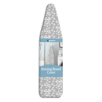 Image of Whitmor Ironing Board Cover and Pad, Cotton, Gray Swirl