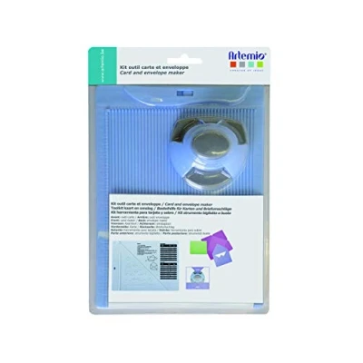 Image of Artemio with Plastic Punch Card and Envelope Set, Multicoloured, 17.5 x 26 5 cm