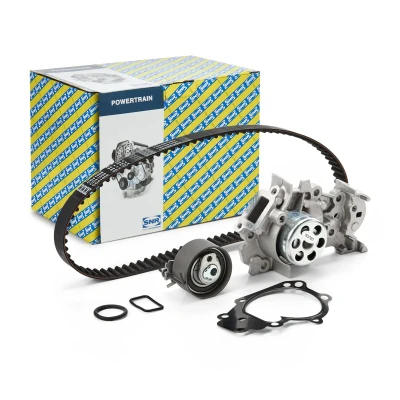 Image of 119A01820R, 130701564R, 130705295R, 2101000Q0G, 2101000Q1G Water Pump + Timing Belt Kit SNR KDP455.460 23mm RENAULT: Clio 3, 4, TWINGO 2
