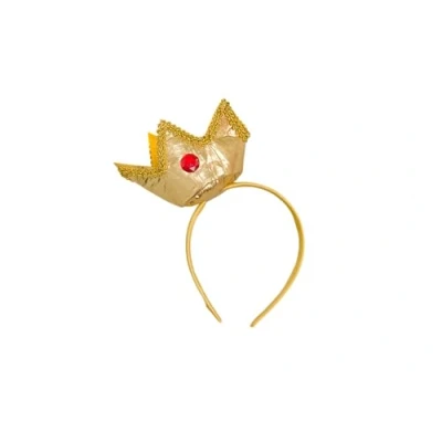 Image of PRETEND TO BEE Gold Crown Headband, Fancy Dress Costume Accessory for Kids, Children, 3+ Years