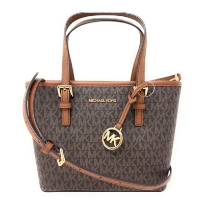 Image of Michael Kors Women&#039;s Tote Bag, Brown Sig, XS, Carry All