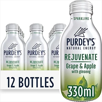 Image of Purdey’s Rejuvenate Natural Energy Drink, 12 x 330 ml Bottles