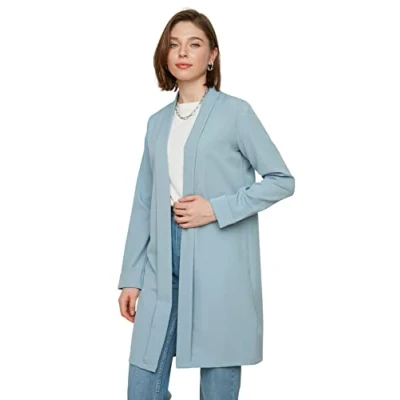 Image of Trendyol Blazer Blue Plain