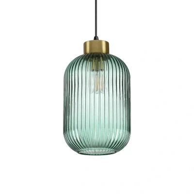 Image of Mint 3 Indoor Glass DomeCeiling Pendant Lamp 1 Light Green, E27