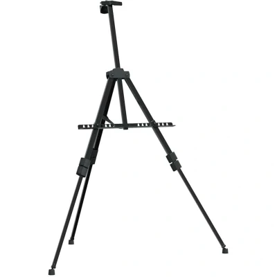 Image of vidaXL Adjustable Display Easel Black Metal