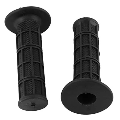 Image of Hlyjoon 1 Pair Motorcycle Rubber Handle Grips Universal 7/8inches 22mm Moto Standard Handlebar Grip Anti skid Motorbike Thruster Bar New(Black)