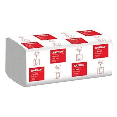 Image of Katrin Classic Zig Zag 2 Ply White 200 Sheet (20 Pack) 35298