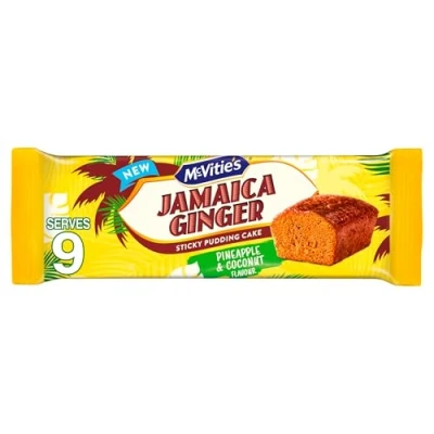 Image of McVitie&#039;s Jamaica Ginger Cake, Pineapple &amp; Coconut Flavour Sticky Pudding 232 g (Pack of 1)