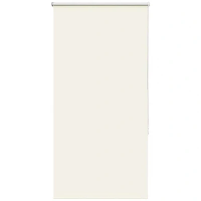 Image of vidaXL Roller Blind Blackout Off White 85x150 cm Fabric Width 80.7 Polyester