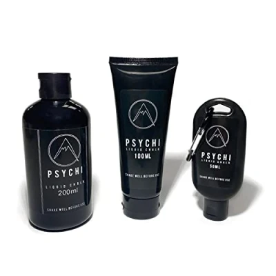Image of Psychi 50ml Liquid Chalk Gym Ultimate dust free grip Formulated for Crossfit Bouldering Rock Climbing Gymnastics Weightlifting Pole Dancing Powerlifting and more.