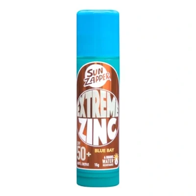 Image of Sun Zapper Zinc Stick Blue Colour Sunblock SPF50+ Oxide Sunscreen for Face Mineral Cream Made in Australia