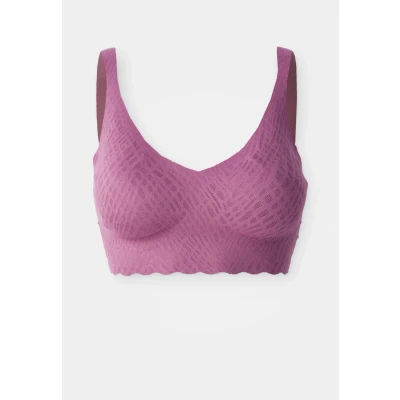 Image of Sloggi Women&#039;s Zero Feel Bliss Bralette Bra, Purple Clover, S