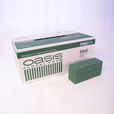 Image of 20 x Oasis Ideal Max Life Wet Foam Brick Block for Florist Floral Craft Flowers Floristry Designs &amp; Displays