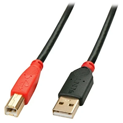 Image of LINDY 42762 15 m Type A to B USB 2.0 Active Repeater Cable,Black