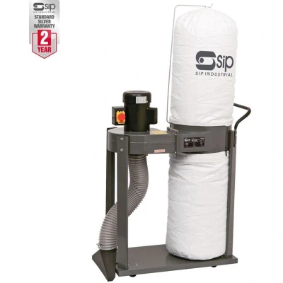 Image of SIP 1HP Single Bag Dust Collector w/ Attachments