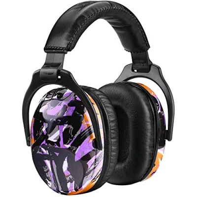 Image of ZOHAN 030 Kids Ear Defenders, Ultra Comfortable Protection Muffs for Toddler, Children, Young Teens, Hearing Protectors Fireworks, Concerts, Air Shows, Flights (Graffiti Purple)