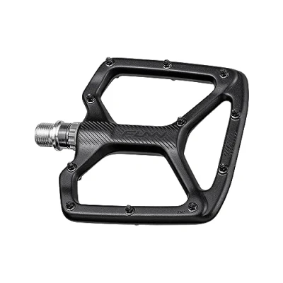 Image of Funn Python Flat Bike Pedals Wide Platform Bicycle for BMX/MTB Mountain Bike, 9/16 inch CrMo Axle (Black)