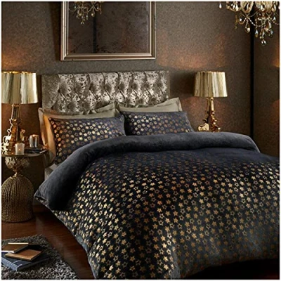 Image of GC GAVENO CAVAILIA Fluffy Duvet Cover, Snuggle Fleece Bedding Sets, Cuddle Warm King Size Quilt Covers, Charcoal