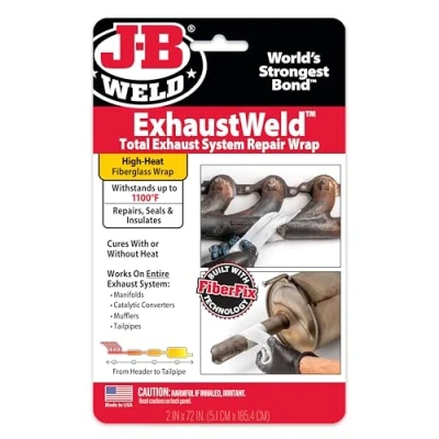 Image of J B Weld ExhaustWeld 2&quot; x 72&quot; Repair Wrap, White